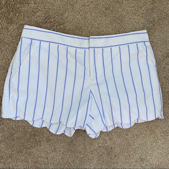 Club Monaco Amber Short Raj Blue Stripe Size 2 - Picture 2 of 14